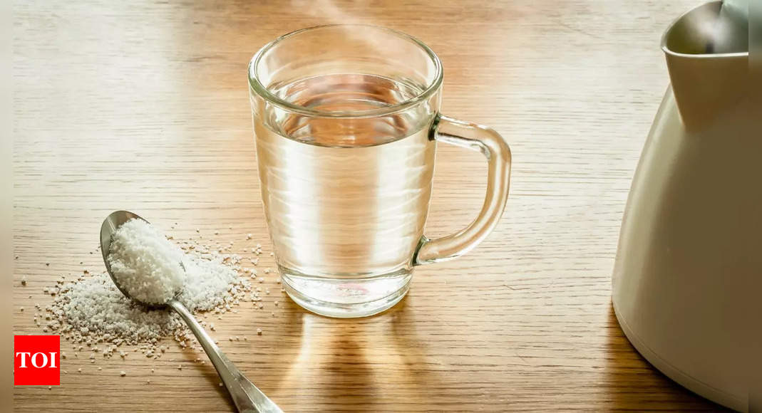 Can drinking salt water in the morning eliminate water retention? Here's what the experts say - The Times of India