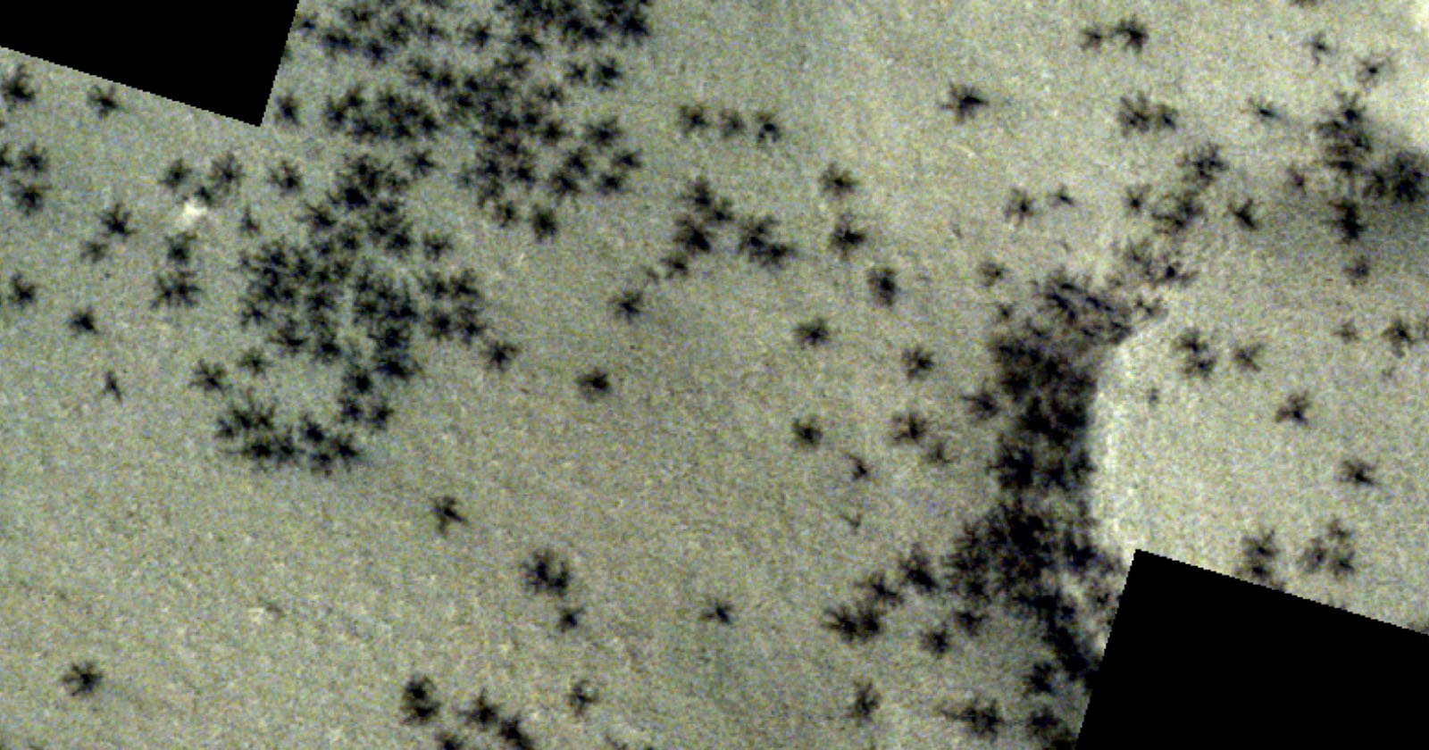 Satellite Photo Shows an Army of 'Black Spiders' on Mars - PetaPixel