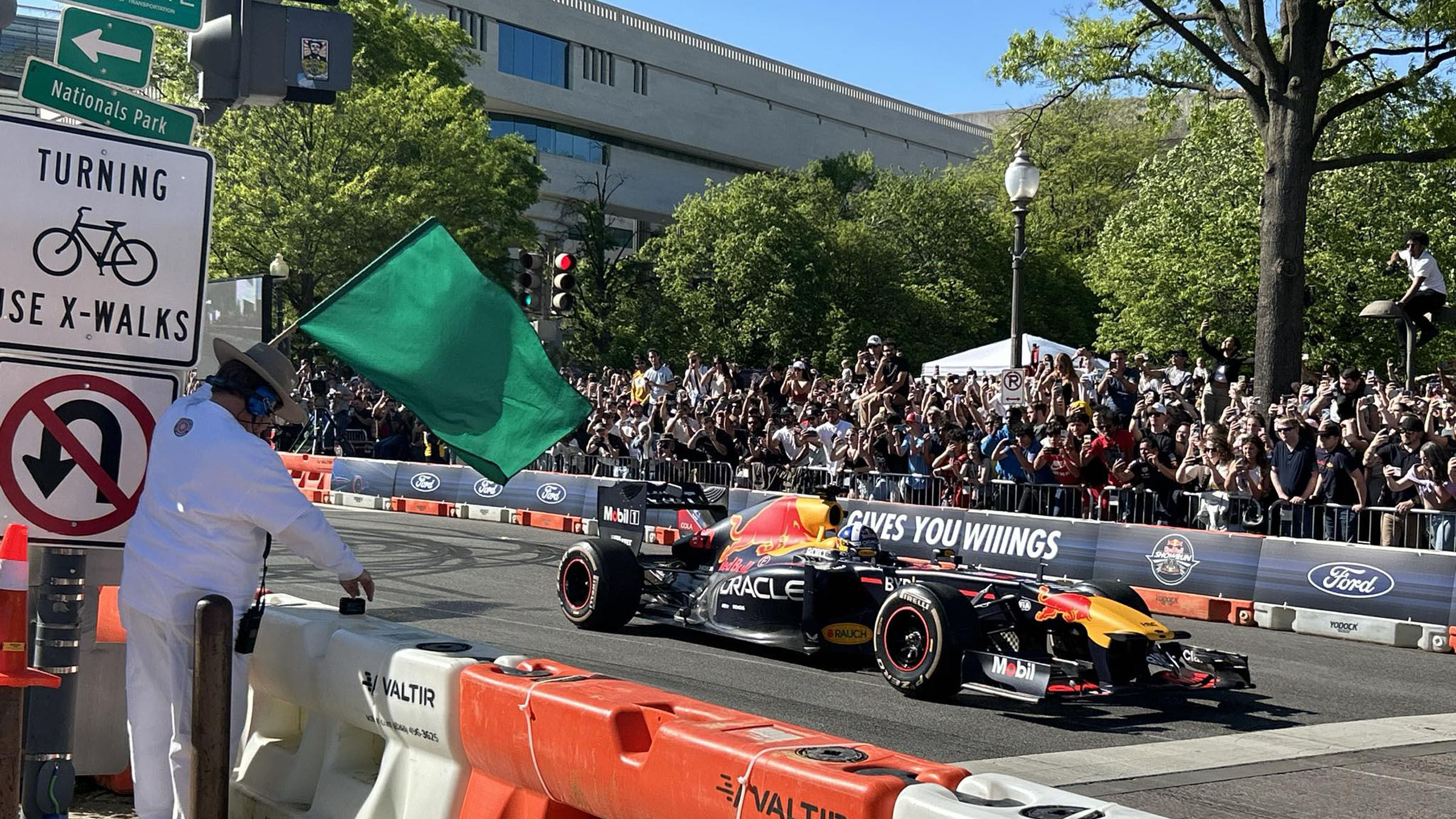 PHOTOS: Red Bull Showrun brings race cars and more to the streets of DC - WTOP