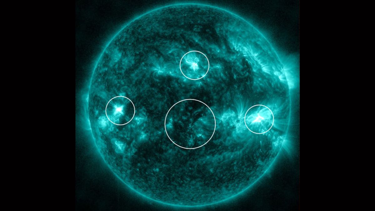 4 solar flares simultaneously erupt from the sun in rare 'super' explosion — and Earth could be hit by the fallout - Livescience.com