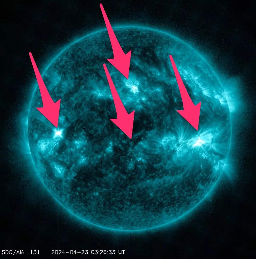 NASA video shows the sun just blasted out 4 eruptions at the same time. The rare event may have sent plasma hu - Business Insider India