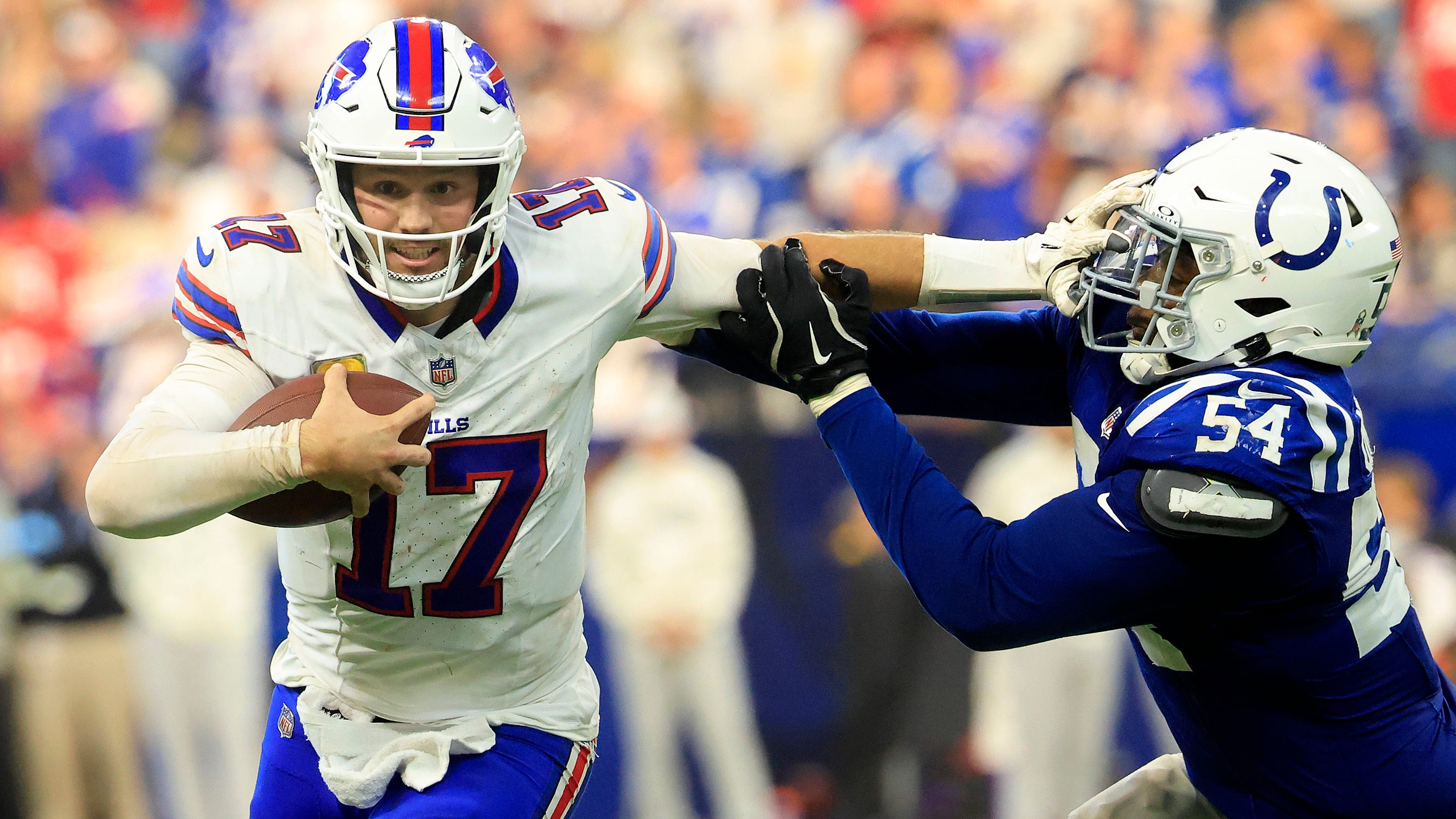 Josh Allen shakes off miscues to lead shorthanded Bills to gritty victory over Colts - Democrat & Chronicle