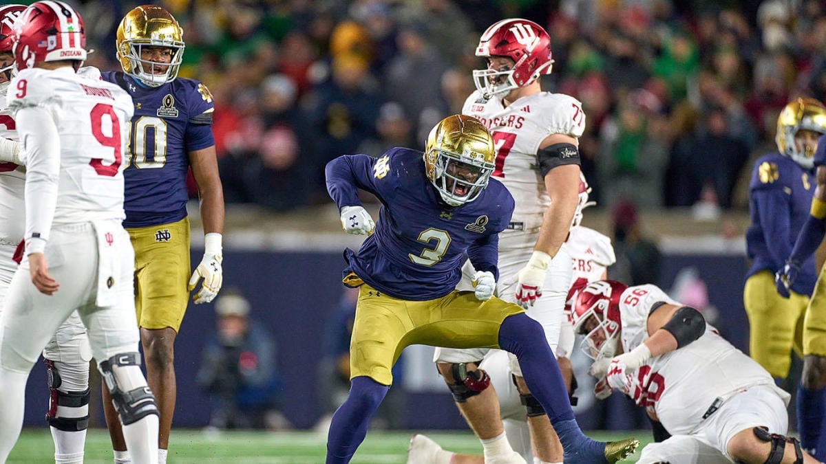 Notre Dame vs. Indiana score, takeaways: Irish prove too much for overmatched Hoosiers, notch first CFP win - CBS Sports